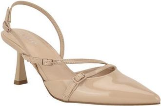 Calvin Klein Tarlie Pointed Toe Slingback Pump in Taupe at Nordstrom, Size 9.5