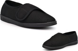 Generic Mens Wide Slippers Mens Wide Fit Slippers Size 7 Breathable Slipper Size 10 Machine Washable Slipper Rubber Sole Extra Large Sizes Machine Washable Ex