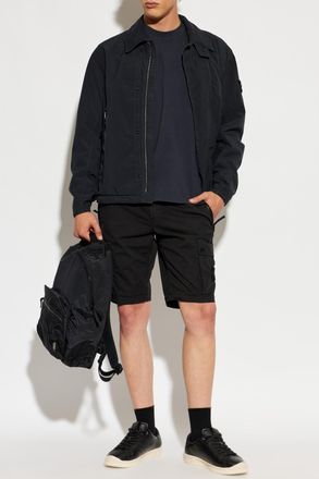 Stone Island T-shirt With Logo, Mens, Navy Blue