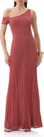 AFRM Hoda One-Shoulder Knit Dress in Rust at Nordstrom Rack, Size X-Small