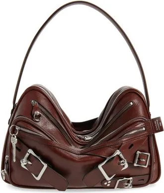 Acne Studios Camero Belts Camera Bag in Cognac Brown at Nordstrom