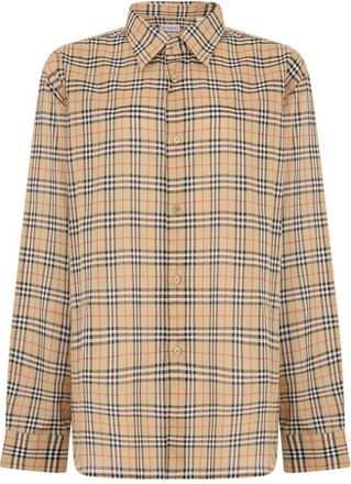 Burberry Hombre, Camisas, Beige, Talla: S