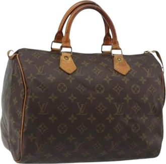 Louis Vuitton Pre-owned Speedy 30 Handtas - Dames - Vintage Handtas - Bruin - ONE Size - Leer - Vintage