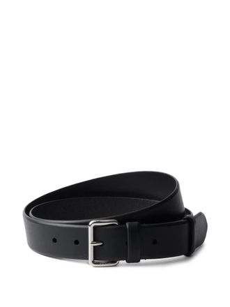 Prada leather buckle belt - Black