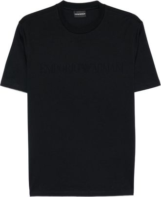 Emporio Armani Blue Cotton T-shirt