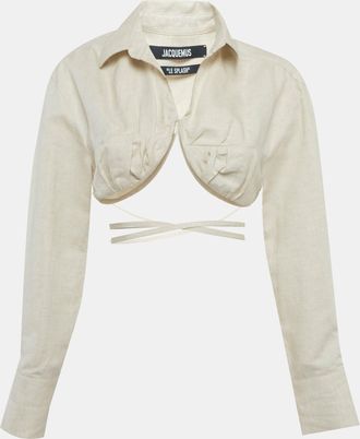 Jacquemus Beige Cotton Blend Crop Top