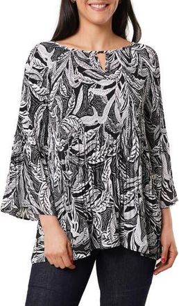 Sunny Leigh Pleated Keyhole Top in Johanna White at Nordstrom Rack, Size X-Large