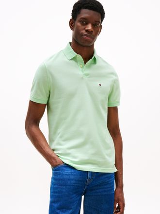 Tommy Hilfiger Poloshirt TOMMY HILFIGER 1985 REGULAR POLO, Herren, Gr. XXL, gr&uuml;n (opal gr&uuml;n), Piqu&eacute;, Obermaterial: 96% Baumwolle, 4% Elasthan, hoch geschlossener Aus