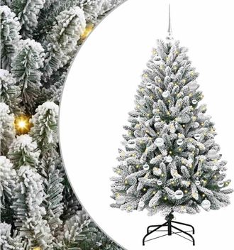 vidaXL Árbol de Navidad artificial Verde y 150 cm PVC y Metal vidaXL