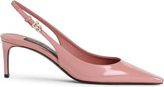 Dolce & Gabbana DG Slingback - Dames - Pumps - Roze - 40 EU - Leer - Schoenen