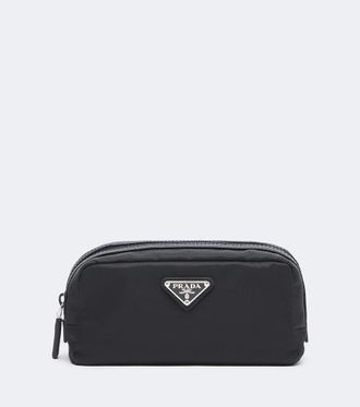 Prada Leather-trimmed Re-Nylon makeup bag