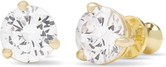 Melinda Maria Not Your Basic Stud Earrings in Gold-White at Nordstrom