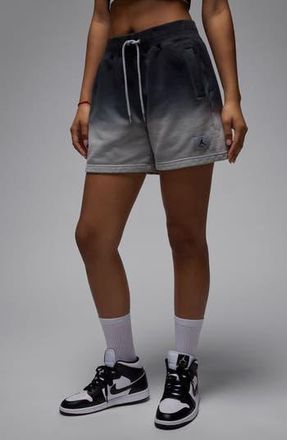 Nike Jordan Flight Fleece Dip Dye Sweat Shorts in Light Smoke Grey at Nordstrom Rack, Size Medium