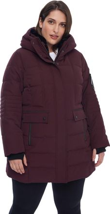 Alpine North KOOTNEY PLUS WOMENS VEGAN DOWN (RECYCLED) MID-LENGTH PARKA (PLUS SIZE)
