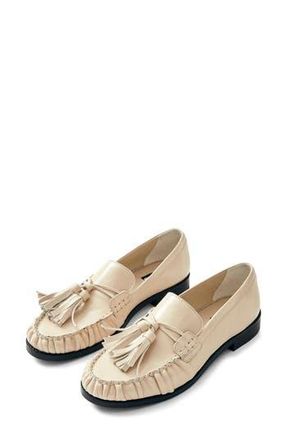 Alohas Marietta Tassel Loafer in Cream at Nordstrom Rack, Size 6.5Us / 37Eu