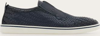 Ferragamo Men Derby slip-on Blue Size 10.5