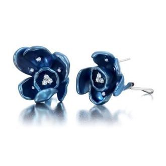 Graziela Blue Titanium Orchid Earrings at Nordstrom