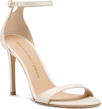 Stuart Weitzman Nudist II Sandal in Cream. at Nordstrom, Size 7