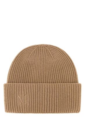 Max Mara Camel Logo Beanie Hat