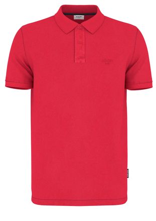 Joop Poloshirt JOOP JEANS Ambrosian, Herren, Gr. L, rot (dunkelrot), Jersey, Obermaterial: 95% Baumwolle, 5% Elasthan, clean, unifarben, klassisch, Rundhal