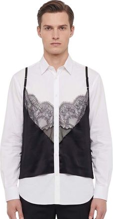 Dsquared2 White Regular Lace Shirt
