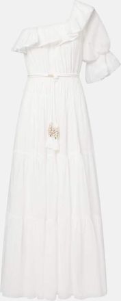 Poupette St Barth Jay ruffled cotton muslin maxi dress