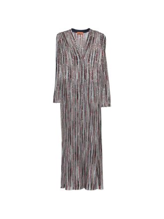 Missoni Womens Striped Long Cardigan