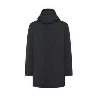 Peuterey Zwarte jas voor mannen Aw24 - Heren - Mantels - Zwart - Maat: 3XL Poliester