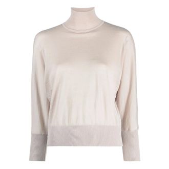 Max Mara Turtlenecks, female, Beige, Size: XS Turtleneck Pullover