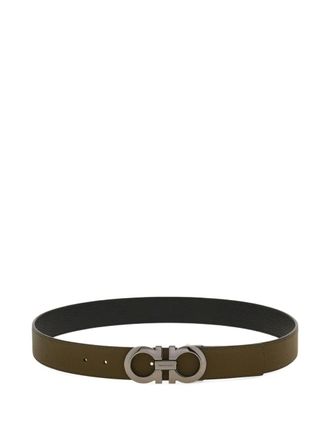 Ferragamo reversible Gancini belt - Green