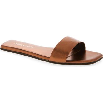Jeffrey Campbell Vellum Slide Sandal in Bronze at Nordstrom, Size 11