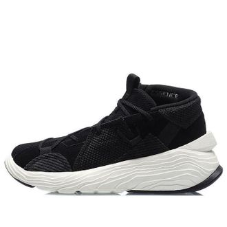 Li-Ning (WMNS) Li-Ning Kung Fu Winterized Sports Shoes Black White AGBQ084-1