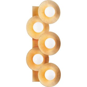 Hudson Valley Lighting Emerald Aplique De Pared Con 5 Luces Vintage En Pan De Oro - Hudson Valley