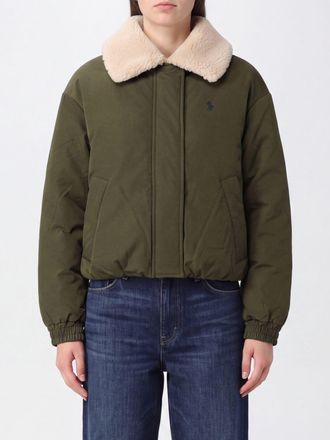 Polo Ralph Lauren Piumino corto in tessuto riciclato con logo Pony ricamato