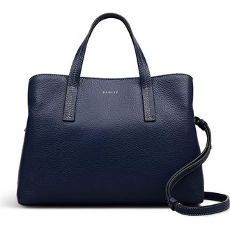 Radley London Dukes Place Medium Ziptop Satchel Bag in Naval at Nordstrom