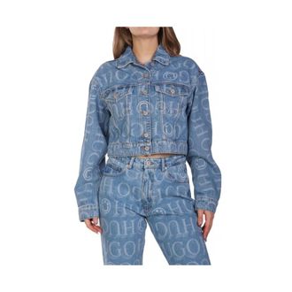 HUGO BOSS Heren, Jassen, Blauw, Maat: L Denim