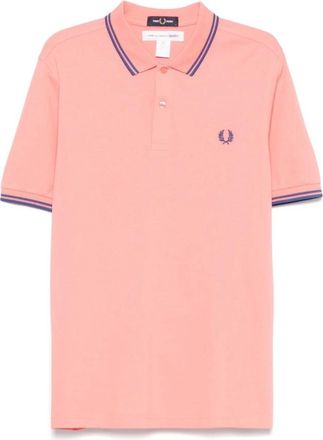 Comme Des Gar&ccedil;ons Gebreide Polo - Heren - Polos - Roze - S - Katoen - Tops