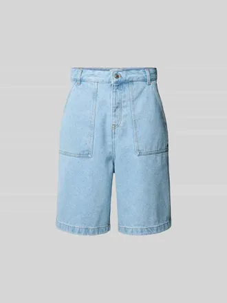 Maison Kitsun&eacute; Jeansshorts mit Eingrifftaschen in Hellblau, Gr&ouml;&szlig;e 30
