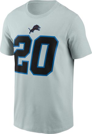 Nike Barry Sanders Detroit Lions Rivalries Collection Nike Mens NFL T-Shirt in Grey | N19907RW1K-XYX