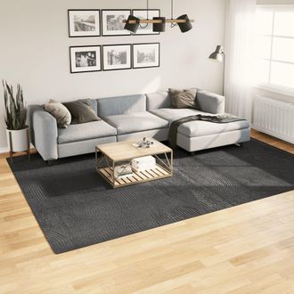 Berkfield Home Rug IZA Short Pile Scandinavian Look Anthracite 240x340 cm in Black | Size: Medium