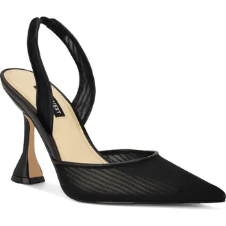 Nine West Kansy Slingback Pump in Black at Nordstrom, Size 7.5