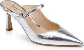 Badgley Mischka Kaylin Mary Jane Pointed Toe Mule in Silver Met at Nordstrom Rack, Size 6.5
