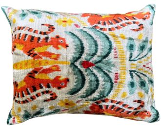 Les-Ottomans Silk Velvet Cushion