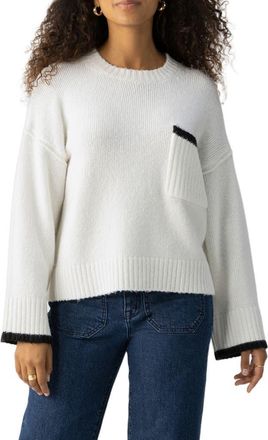 Sanctuary Uptown Girl Sweater in Chalk at Nordstrom, Size Large