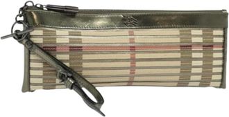 Burberry Pre-owned Plastic clutches - Dames - Vintage Clutch - Beige - ONE Size - Vintage