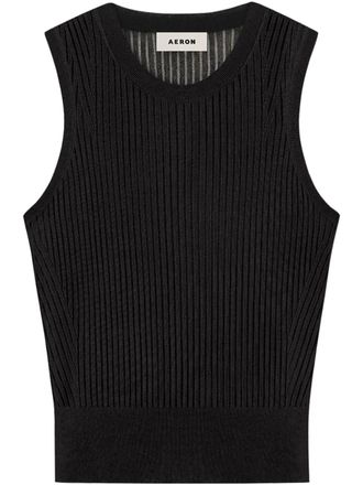 Áeron Izzy top - women - Viscose/Polyamide - L - Black