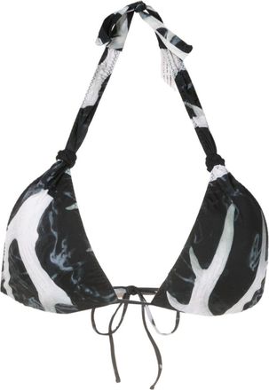 Clube Bossa Rings triangle bikini top - women - Polyamide/Elastane - GG - Black