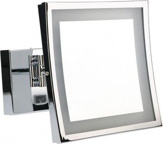 Leds - C4 Espejo de Aumento para Maquillaje con Luz led. Espejo Retroiluminado para Baño con Brazo Extendible y Ajustable. Cromo