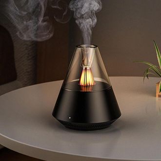 OEM Difusor De Aromas De Aceites Esenciales, Humidificador Port&aacute;til Con Efecto De Niebla Fr&iacute;a Y Luz C&aacute;lida, Control Remoto, Capacidad De 150 Ml, Para Dorm