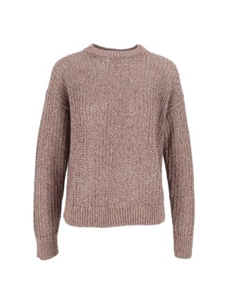 PESERICO Textured Cropped Knit Sweater